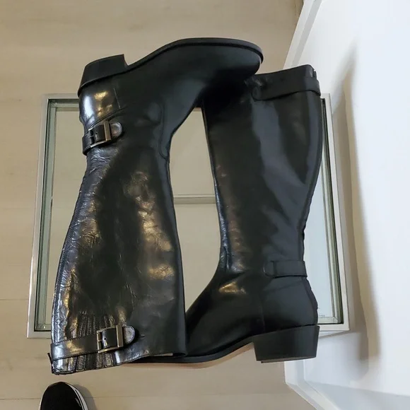 LOVE David & Richard women’s Black Leather boots Made In Italy Size 40 (10)NWOB - Picture 8 of 11